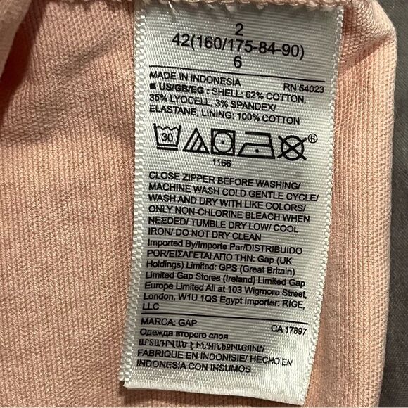 Gap Paperbag Waist Pencil Skirt in Pink Fairy Size 2 - Picture 8 of 9